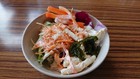 サラダは新鮮で美味しい